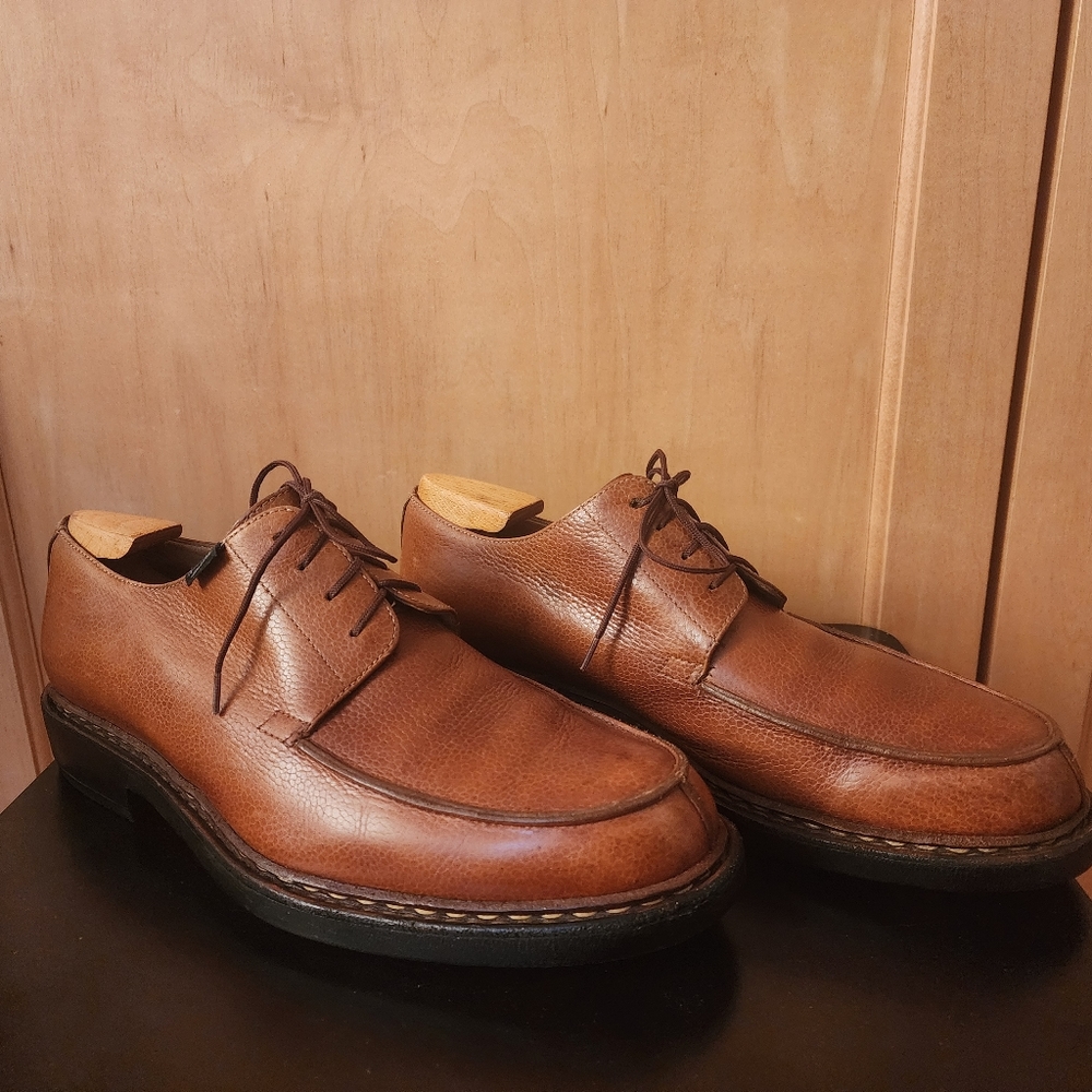 PARABOOT  LIGHT BROWN LACE UP MEN'S SHOES. THIS SHOE IS 8.5 UK.   US SIZE 9.5